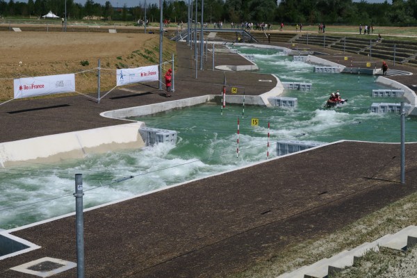 The Vaires-sur-Marne stadium filled with water! 