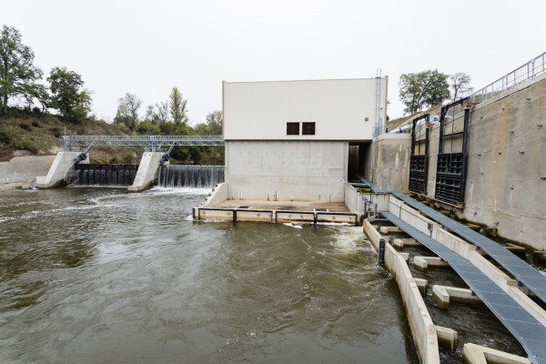 Inauguration of the Lavaur-Ambres Fontenau dam power plant.