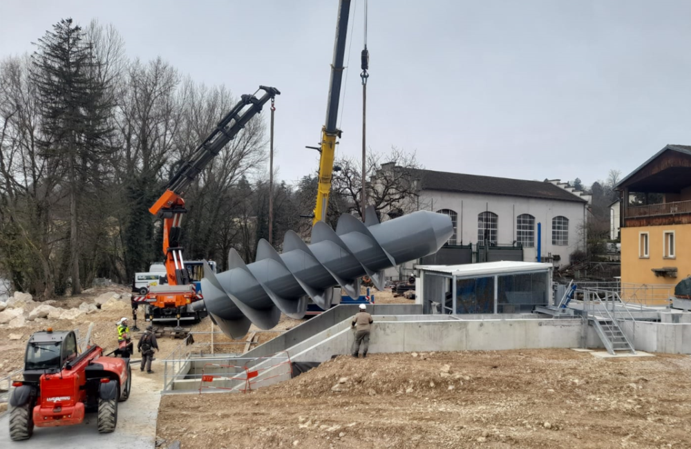 Downstream migration and reserved-flow turbine operation at Neuville-sur-Ain (01)